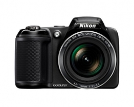 Nikon Coolpix L340 Digitalkamera (20,2 Megapixel, 28-fach opt. Zoom, 7,6 cm (3 Zoll) LCD-Display, USB 2.0, bildstabilisiert) schwarz - 1