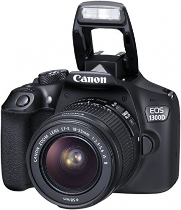 Canon EOS 1300D Digitale Spiegelreflexkamera (18 Megapixel, APS-C CMOS-Sensor, WLAN mit NFC, Full-HD) Kit inkl. EF-S 18-55mm IS Objektiv - 13