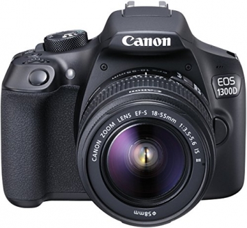 Canon EOS 1300D Digitale Spiegelreflexkamera (18 Megapixel, APS-C CMOS-Sensor, WLAN mit NFC, Full-HD) Kit inkl. EF-S 18-55mm IS Objektiv - 3