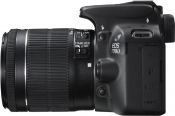 Canon EOS 100D SLR-Digitalkamera (18 Megapixel, 7,6 cm (3 Zoll) Touchscreen, Full HD, Live-View) Kit inkl. EF-S 18-55mm 1:3,5-5,6 IS STM - 6