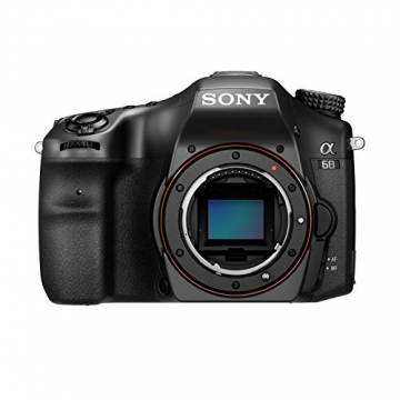 Sony Alpha 68 A-Mount Digitalkamera (24 Megapixel, 6,7 cm (2,7 Zoll) Display, 79-Phasen AF-Messfelder) inkl. SAL-1855 Objektiv schwarz - 1