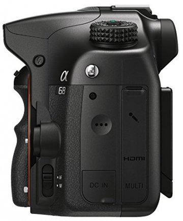 Sony Alpha 68 A-Mount Digitalkamera (24 Megapixel, 6,7 cm (2,7 Zoll) Display, 79-Phasen AF-Messfelder) inkl. SAL-1855 Objektiv schwarz - 6