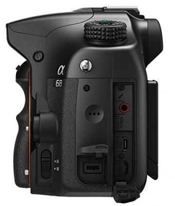 Sony Alpha 68 A-Mount Digitalkamera (24 Megapixel, 6,7 cm (2,7 Zoll) Display, 79-Phasen AF-Messfelder) inkl. SAL-1855 Objektiv schwarz - 7